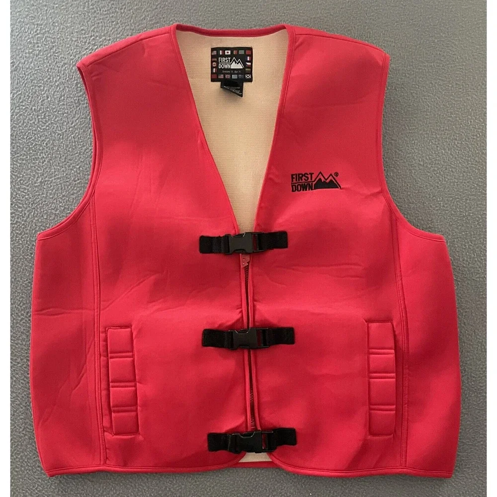 First‎ Down Red Sleeveless Vest 100% Polyester
